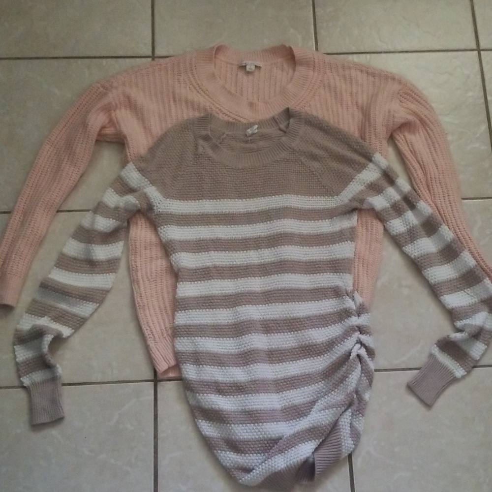 S GAP and XS Old Navy Maternity Longsleeve Sweater